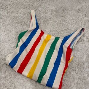 SOLID & STRIPED Multicolor Striped One Piece